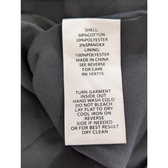 NANETTE LEPORE! FLOWER QUILTED, TEXTURED SWING SKIRTED DRESS, BLACK, CREAM! SZ 6 - Picture 7 of 9